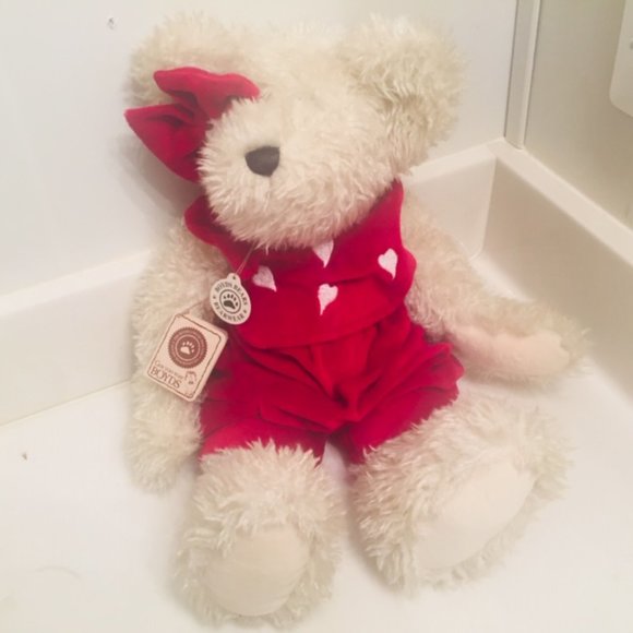 Retired Oversized Boyds Bear Red Hearts Valentines - Picture 4 of 9